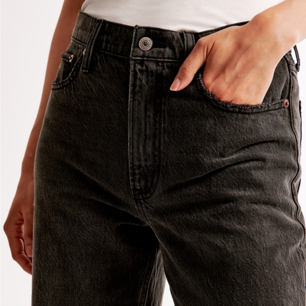 Abercrombie & Fitch The Loose High Rise Grey Jeans -Women’s 29/8XS - Picture 7 of 11